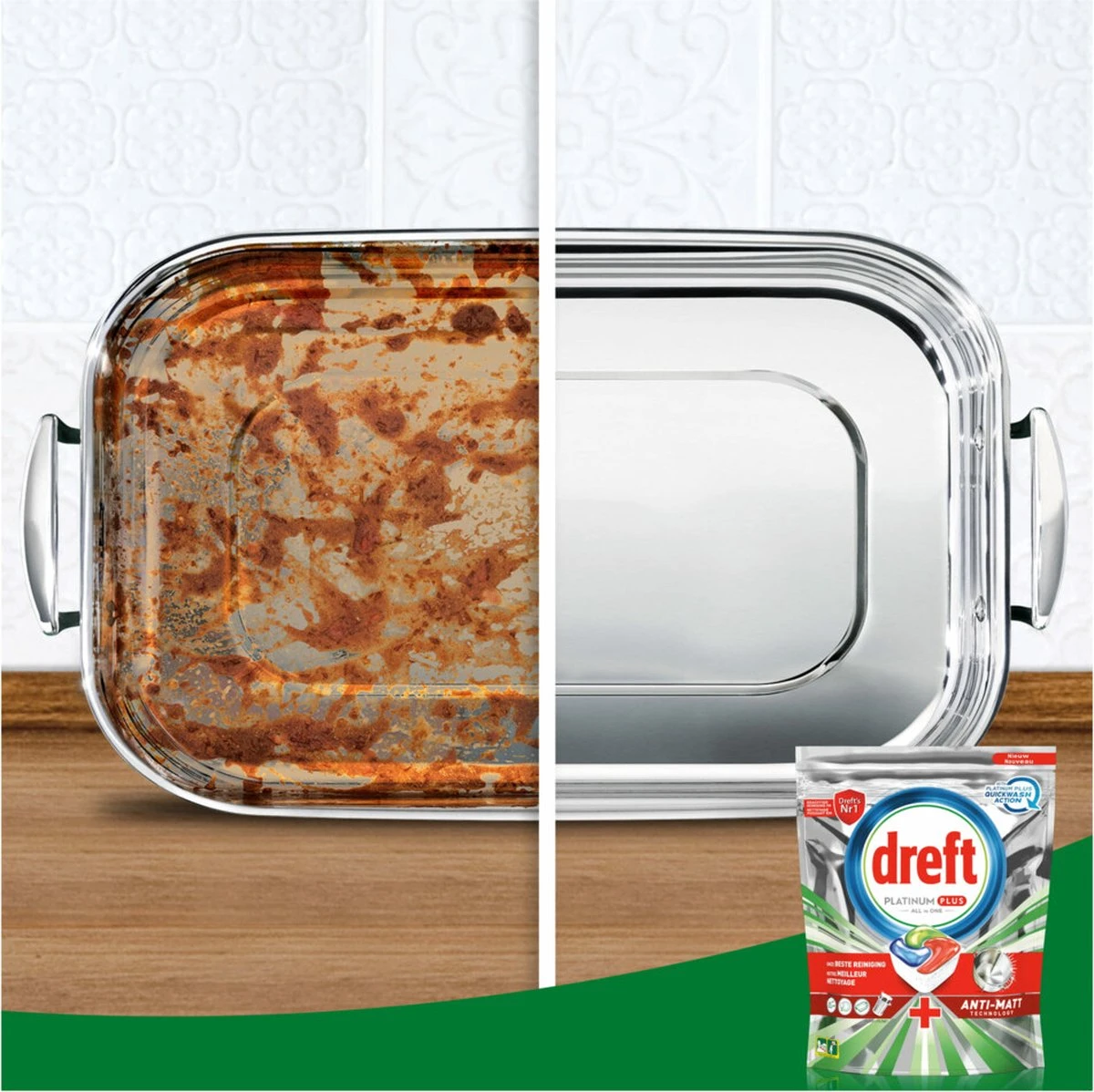 Dreft Platinum Plus All In One Vaatwastabletten Deep Clean 38 Stuks 5 Dreft Platinum Plus All In One Vaatwastabletten Deep Clean 38 Stuks - Afbeelding 3