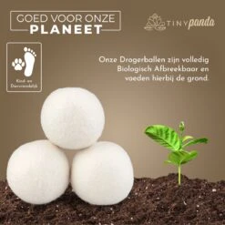Merkloos Droger Ballen XL 8 Stuks – Zero Waste Dryer Balls - Duurzaam – Wasverzachter – Herbruikbare Drogerballen – Droogt De Was Sneller – Tiny Panda -Schoonmaakartikelen Winkel 1200x1199 12