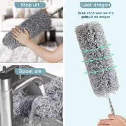 ForDig Telescopische Plumeau Microvezel - Duster Met Telescoopsteel Uitschuifbaar Tot 250 Cm - Wasbaar - 360 Graden Draaibaar 12 ForDig Telescopische Plumeau Microvezel - Duster Met Telescoopsteel Uitschuifbaar Tot 250 Cm - Wasbaar - 360 Graden Draaibaar -Schoonmaakartikelen Winkel 1200x1200 1049