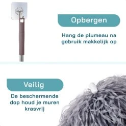 ForDig 7-Delige Plumeau Set - Duster Met Telescoopsteel Uitschuifbaar Tot 250 Cm - Inclusief Ragebol / Voegenborstel / Microvezel Doek / Chenille Borstel - Wasbaar - 360 Graden Draaibaar 16 ForDig 7-Delige Plumeau Set - Duster Met Telescoopsteel Uitschuifbaar Tot 250 Cm - Inclusief Ragebol / Voegenborstel / Microvezel Doek / Chenille Borstel - Wasbaar - 360 Graden Draaibaar -Schoonmaakartikelen Winkel 1200x1200 1058