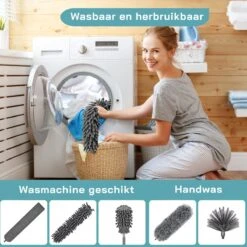 ForDig 7-Delige Plumeau Set - Duster Met Telescoopsteel Uitschuifbaar Tot 250 Cm - Inclusief Ragebol / Voegenborstel / Microvezel Doek / Chenille Borstel - Wasbaar - 360 Graden Draaibaar 17 ForDig 7-Delige Plumeau Set - Duster Met Telescoopsteel Uitschuifbaar Tot 250 Cm - Inclusief Ragebol / Voegenborstel / Microvezel Doek / Chenille Borstel - Wasbaar - 360 Graden Draaibaar -Schoonmaakartikelen Winkel 1200x1200 1059