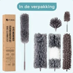 ForDig 7-Delige Plumeau Set - Duster Met Telescoopsteel Uitschuifbaar Tot 250 Cm - Inclusief Ragebol / Voegenborstel / Microvezel Doek / Chenille Borstel - Wasbaar - 360 Graden Draaibaar 19 ForDig 7-Delige Plumeau Set - Duster Met Telescoopsteel Uitschuifbaar Tot 250 Cm - Inclusief Ragebol / Voegenborstel / Microvezel Doek / Chenille Borstel - Wasbaar - 360 Graden Draaibaar -Schoonmaakartikelen Winkel 1200x1200 1060