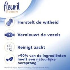Fleuril Renew Wit - Vloeibaar Wasmiddel - Voordeelverpakking - 65 Wasbeurten 14 Fleuril Renew Wit - Vloeibaar Wasmiddel - Voordeelverpakking - 65 Wasbeurten -Schoonmaakartikelen Winkel 1200x1200 108