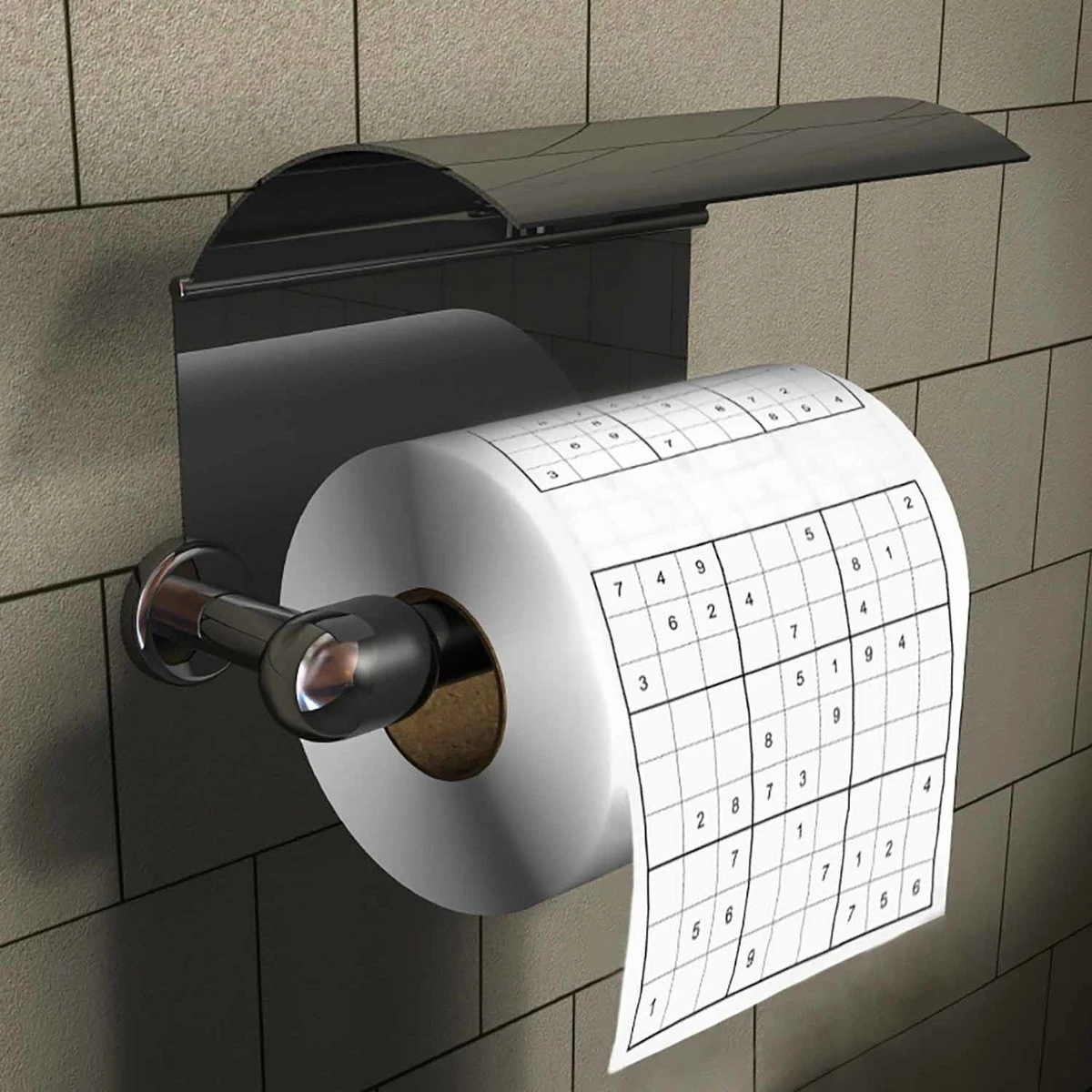 MikaMax Sudoku WC Papier - Sudoku - Iedervel Een Andere Sudoku - Toiletpapier - Puzzels - Puzzel 5 MikaMax Sudoku WC Papier - Sudoku - Iedervel Een Andere Sudoku - Toiletpapier - Puzzels - Puzzel - Afbeelding 3