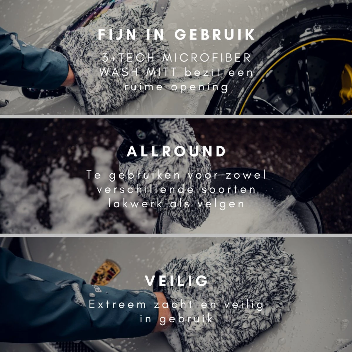 RUSH Washandschoen Zwart - Voor Auto & Motor - Auto Wassen - Motorwassen - Autowas Producten 10 RUSH Washandschoen Zwart - Voor Auto & Motor - Auto Wassen - Motorwassen - Autowas Producten - Afbeelding 8