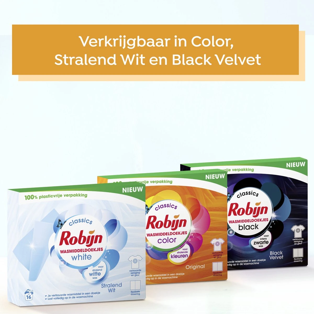 Robijn Classics Stralend Wit Wasmiddeldoekjes - 4 X 16 Wasstrips - Voordeelverpakking 11 Robijn Classics Stralend Wit Wasmiddeldoekjes - 4 X 16 Wasstrips - Voordeelverpakking - Afbeelding 9