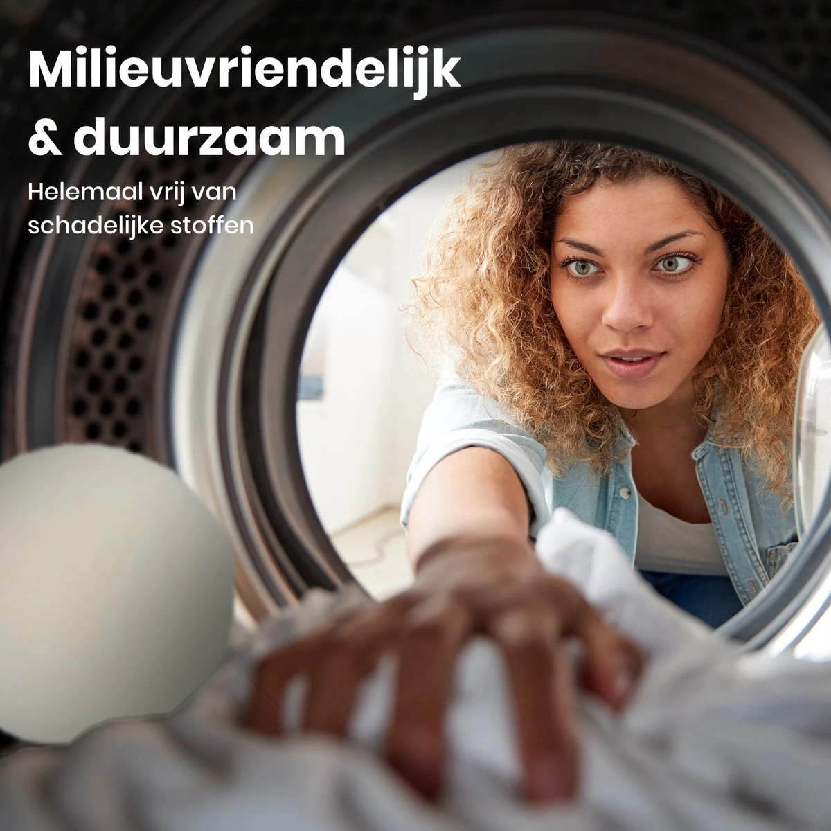 Wooly Drogerballen - 6 Wasdroger Ballen - Duurzaam - Wol - Herbruikbare Wasballen - Wasbol - Wasverzachter 5 Wooly Drogerballen - 6 Wasdroger Ballen - Duurzaam - Wol - Herbruikbare Wasballen - Wasbol - Wasverzachter - Afbeelding 3