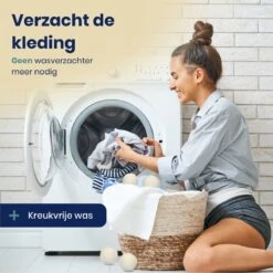 Wooly Drogerballen - 6 Wasdroger Ballen - Duurzaam - Wol - Herbruikbare Wasballen - Wasbol - Wasverzachter 15 Wooly Drogerballen - 6 Wasdroger Ballen - Duurzaam - Wol - Herbruikbare Wasballen - Wasbol - Wasverzachter -Schoonmaakartikelen Winkel 1200x1200 394