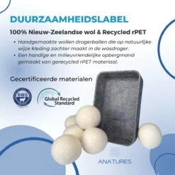 ANATURES Wollen XL Drogerballen 6 Stuks In Opbergmand – Herbruikbare Droogballen Wasdroger – Nieuw Zeelands RWS Schaapswol - Wasdrogerballen Duurzaam – Natuurlijke Wasverzachter 23 ANATURES Wollen XL Drogerballen 6 Stuks In Opbergmand – Herbruikbare Droogballen Wasdroger – Nieuw Zeelands RWS Schaapswol - Wasdrogerballen Duurzaam – Natuurlijke Wasverzachter -Schoonmaakartikelen Winkel 1200x1200 422