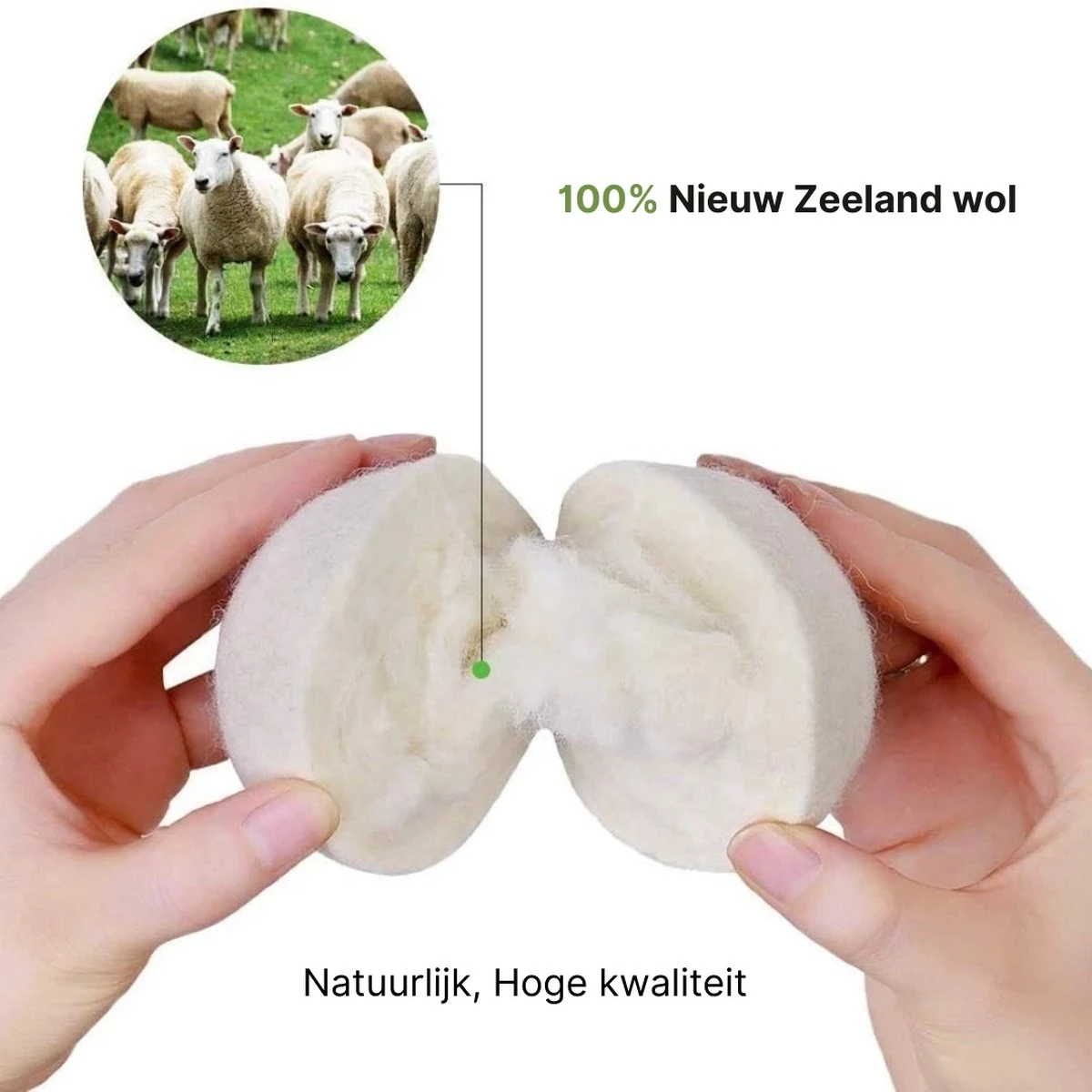 Wollen Drogerballen - Duurzaam & Milieuvriendelijk - Wasbol - Verkort Droogtijd - Droogballen - Hypoallergeen En Chemicaliënvrij - Bespaar Op Energierekening - Wasdroger Ballen - Wasbollen 6 Wollen Drogerballen - Duurzaam & Milieuvriendelijk - Wasbol - Verkort Droogtijd - Droogballen - Hypoallergeen En Chemicaliënvrij - Bespaar Op Energierekening - Wasdroger Ballen - Wasbollen - Afbeelding 4