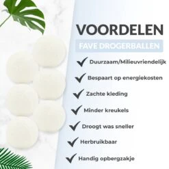 FAVE Drogerballen XL - 6 Stuks - Inclusief Opbergzakje - Wasbol - Wasballen - Doseerbol - Droogballen - Duurzaam 13 FAVE Drogerballen XL - 6 Stuks - Inclusief Opbergzakje - Wasbol - Wasballen - Doseerbol - Droogballen - Duurzaam -Schoonmaakartikelen Winkel 1200x1200 436