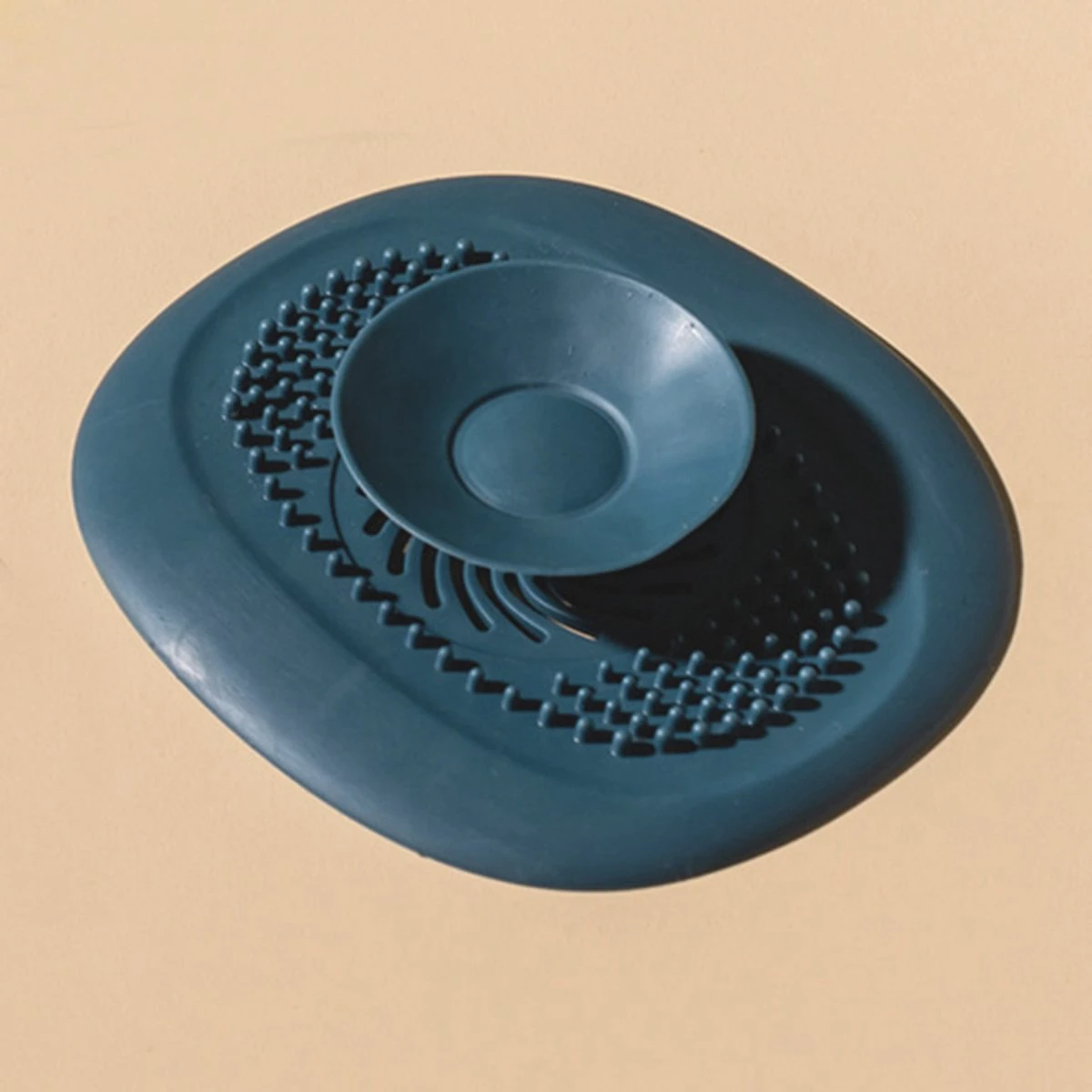 Heuts Goods - Gootsteenzeef - Gootsteenstop - Afvoerzeef - Afvoerstop - Spoelbal - Bad - Douchebak - Keuken - Wasbak - Badkuip - Siliconen - Donkerblauw 8 Heuts Goods - Gootsteenzeef - Gootsteenstop - Afvoerzeef - Afvoerstop - Spoelbal - Bad - Douchebak - Keuken - Wasbak - Badkuip - Siliconen - Donkerblauw - Afbeelding 6