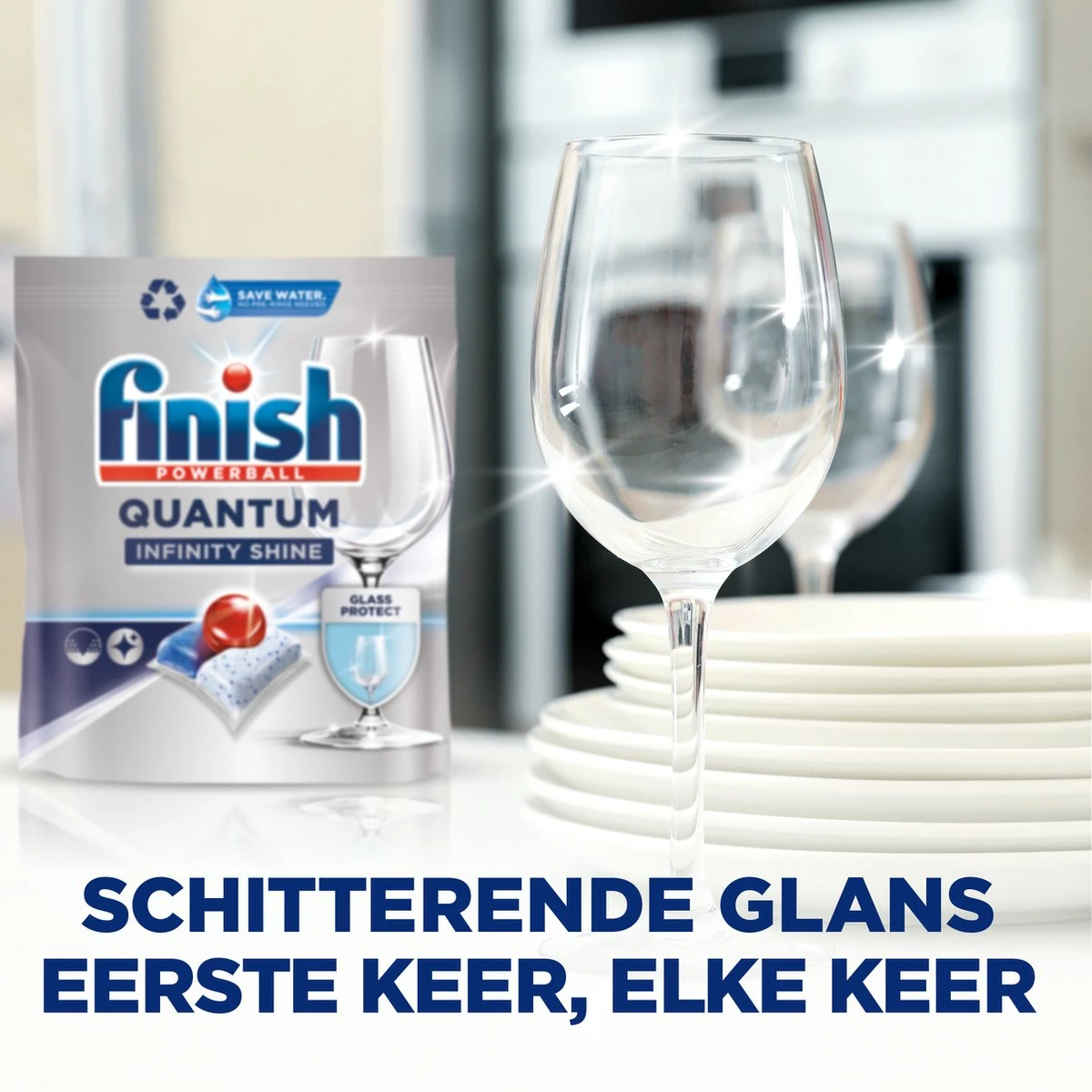 Finish Quantum Infinity Shine Vaatwastabletten - 166 Capsules 8 Finish Quantum Infinity Shine Vaatwastabletten - 166 Capsules - Afbeelding 6