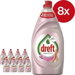 Dreft Clean & Care Rose & Satin Afwasmiddel - 8x780ml - Voordeelverpakking 16 Dreft Clean & Care Rose & Satin Afwasmiddel - 8x780ml - Voordeelverpakking -Schoonmaakartikelen Winkel 1200x1200 504