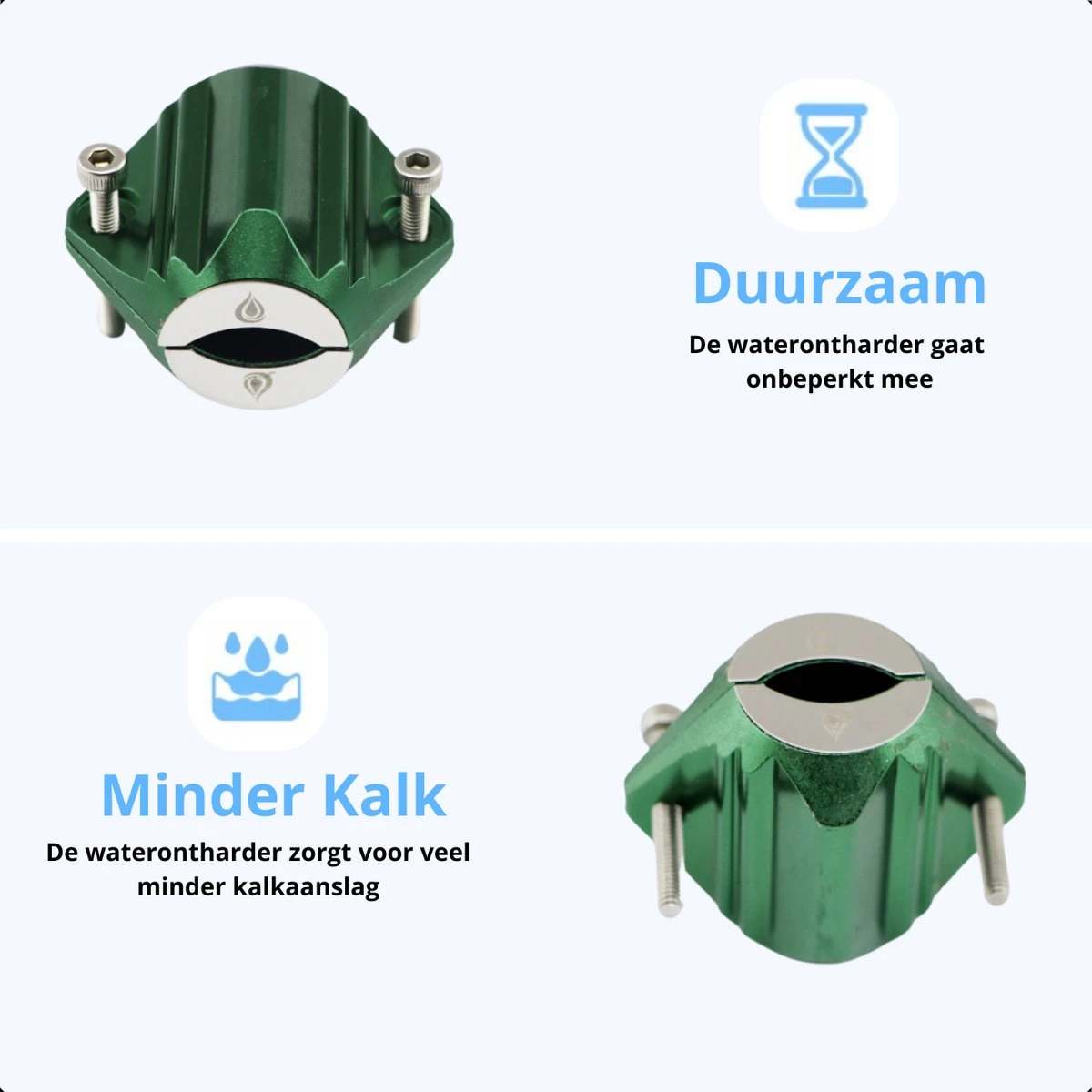 Magnetische Waterontharder - Antikalk - Waterontkalker - Waterverzachter - Douchefilter - Waterontharder Magneet - Groen 5 Magnetische Waterontharder - Antikalk - Waterontkalker - Waterverzachter - Douchefilter - Waterontharder Magneet - Groen - Afbeelding 3