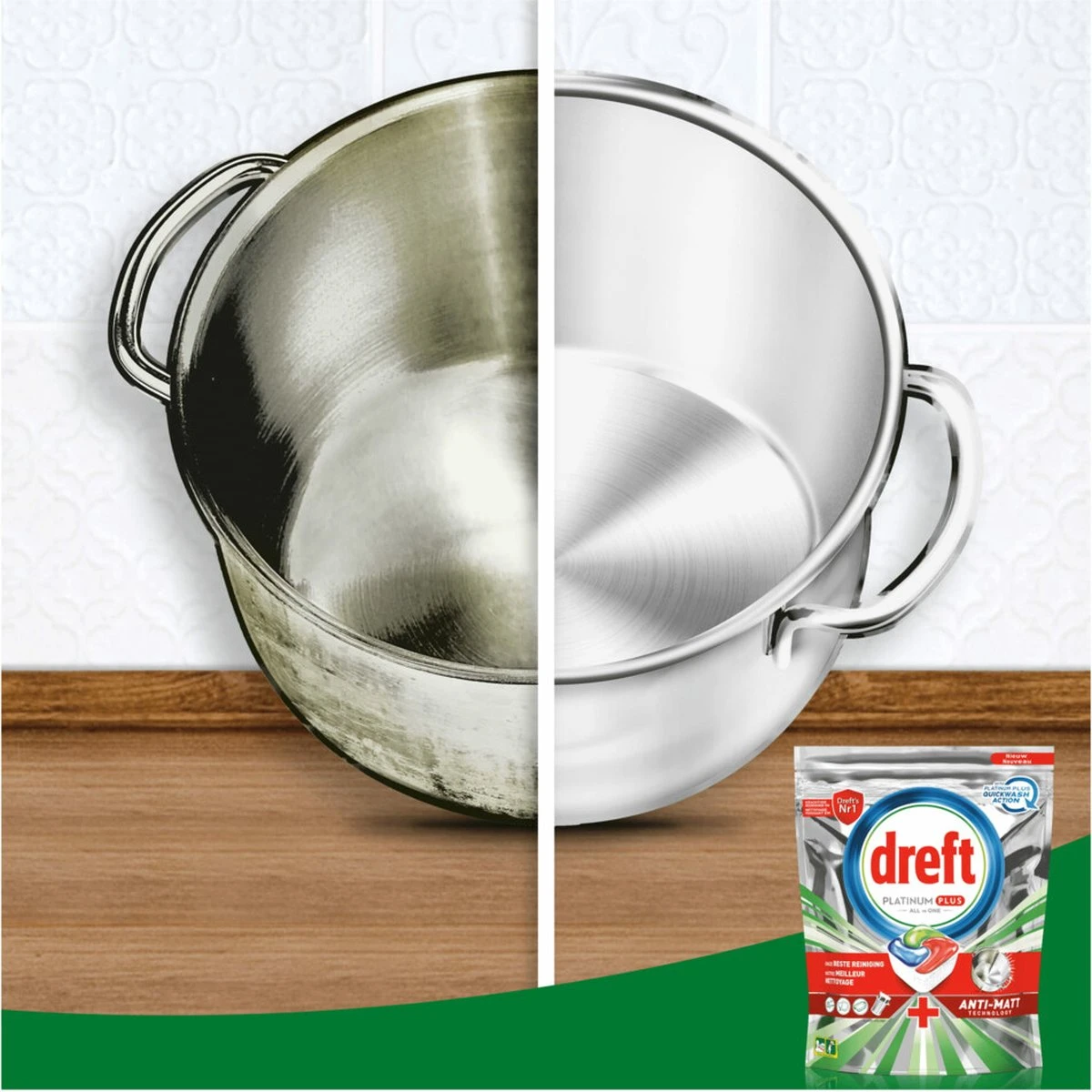 Dreft Platinum Plus All In One Vaatwastabletten Deep Clean 38 Stuks 4 Dreft Platinum Plus All In One Vaatwastabletten Deep Clean 38 Stuks - Afbeelding 2