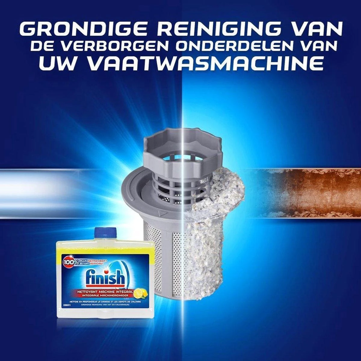 Finish Vaatwasmachinereiniger Citroen - 6 X 250 Ml - Voordeelverpakking 4 Finish Vaatwasmachinereiniger Citroen - 6 X 250 Ml - Voordeelverpakking - Afbeelding 2