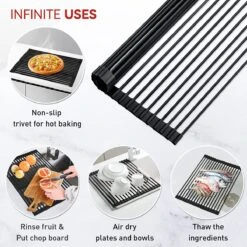 BOTC Afdruiprek - Verstelbaar - Afdruipmat Voor Afwas - Pannenonderzetter - Opvouwbaar 17 BOTC Afdruiprek - Verstelbaar - Afdruipmat Voor Afwas - Pannenonderzetter - Opvouwbaar -Schoonmaakartikelen Winkel 1200x1200 693