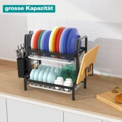 Dish Drying Rack Drainer Afdruiprek Metaal Afvoerafdruiprek Met Druppelbak Black Decker Droogrek Zwart Afdruiprek Brabantiaafdruiprek Metaal Muur -Schoonmaakartikelen Winkel 1200x1200 705