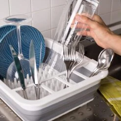 Amazy Afdruiprek Opvouwbaar & Bpa-vrij - Afdruiprek Voor Het Drogen Van Bestek, Borden, Glazen & Flessen - Afdruipmat In Grijs-wit Van Kunststof & Silicone Voor Gootsteen, Spoelbakken, Keuken 10 Amazy Afdruiprek Opvouwbaar & Bpa-vrij - Afdruiprek Voor Het Drogen Van Bestek, Borden, Glazen & Flessen - Afdruipmat In Grijs-wit Van Kunststof & Silicone Voor Gootsteen, Spoelbakken, Keuken -Schoonmaakartikelen Winkel 1200x1200 712