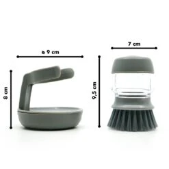 In Round Afwasborstel Met Zeepdispenser / Zeepreservoir – Inclusief Houder – Grijs – Afwas Borstel – Zeep Handborstel – Doseerpomp – Afwasmiddel Dispenser – Navulbaar 13 In Round Afwasborstel Met Zeepdispenser / Zeepreservoir – Inclusief Houder – Grijs – Afwas Borstel – Zeep Handborstel – Doseerpomp – Afwasmiddel Dispenser – Navulbaar -Schoonmaakartikelen Winkel 1200x1200 770