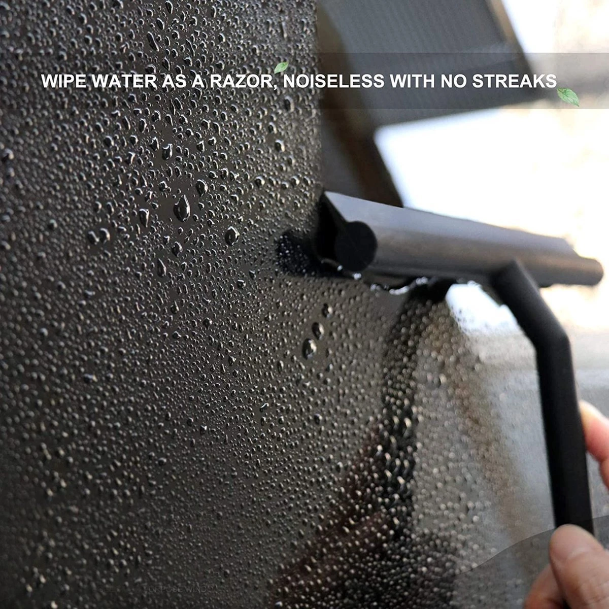BOTC Douchewisser - Raamwisser - Silicone - 21cm X 16cm - Badkamer Accessoires -Zwart 11 BOTC Douchewisser - Raamwisser - Silicone - 21cm X 16cm - Badkamer Accessoires -Zwart - Afbeelding 9