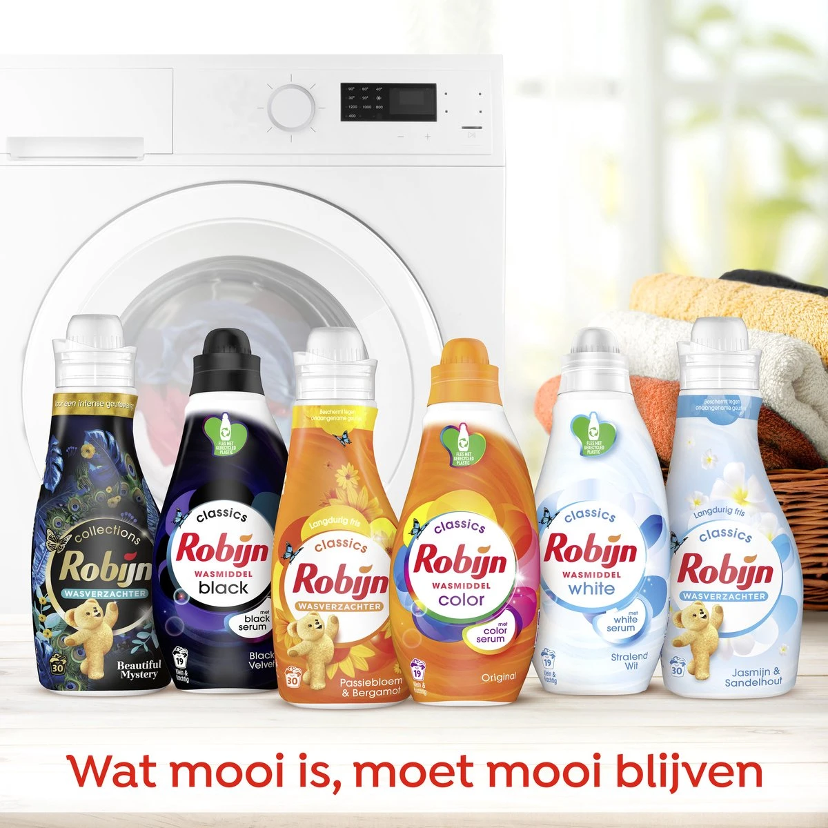 Robijn Perfect Match Stralend Wit, Black Velvet En Color Wasmiddel - En Wasverzachter Pakket - 6 Stuks - Voordeelverpakking 6 Robijn Perfect Match Stralend Wit, Black Velvet En Color Wasmiddel - En Wasverzachter Pakket - 6 Stuks - Voordeelverpakking - Afbeelding 4