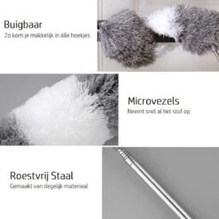 Vannons - Plumeau - Ragebol - Plumeau Uitschuifbaar Tot 245 Cm - Met Telescoopsteel - Wasbaar Microvezel - Grijs Wit 13 Vannons - Plumeau - Ragebol - Plumeau Uitschuifbaar Tot 245 Cm - Met Telescoopsteel - Wasbaar Microvezel - Grijs Wit -Schoonmaakartikelen Winkel 1200x1200 844