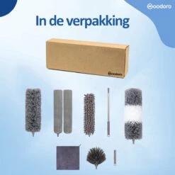 Woodoro Ragebol Uitschuifbaar Complete 9-Delige Set - Verstelbare Telescoopsteel - Plumeau - RVS - Zwart & Grijs 16 Woodoro Ragebol Uitschuifbaar Complete 9-Delige Set - Verstelbare Telescoopsteel - Plumeau - RVS - Zwart & Grijs -Schoonmaakartikelen Winkel 1200x1200 896