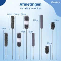 Woodoro Ragebol Uitschuifbaar Complete 9-Delige Set - Verstelbare Telescoopsteel - Plumeau - RVS - Zwart & Grijs 18 Woodoro Ragebol Uitschuifbaar Complete 9-Delige Set - Verstelbare Telescoopsteel - Plumeau - RVS - Zwart & Grijs -Schoonmaakartikelen Winkel 1200x1200 898