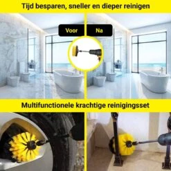 Merkloos 4-delige Borstelset Voor Boormachine - Inclusief Verlengstuk - Opzetborstels - Schrobborstel - Schuurborstel - Schoonmaakborstel - Tapijtreiniger - Brush - Geel - Gratis Verzending 18 Merkloos 4-delige Borstelset Voor Boormachine - Inclusief Verlengstuk - Opzetborstels - Schrobborstel - Schuurborstel - Schoonmaakborstel - Tapijtreiniger - Brush - Geel - Gratis Verzending -Schoonmaakartikelen Winkel 1200x1200 904