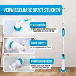 Strex Elektrische Schoonmaakborstel - Draadloze Schrobborstel - Schrobber - 3 Opzetstukken - Telescoopsteel - Poetsmachine Met Krachtige Accu 12 Strex Elektrische Schoonmaakborstel - Draadloze Schrobborstel - Schrobber - 3 Opzetstukken - Telescoopsteel - Poetsmachine Met Krachtige Accu -Schoonmaakartikelen Winkel 1200x1200 989