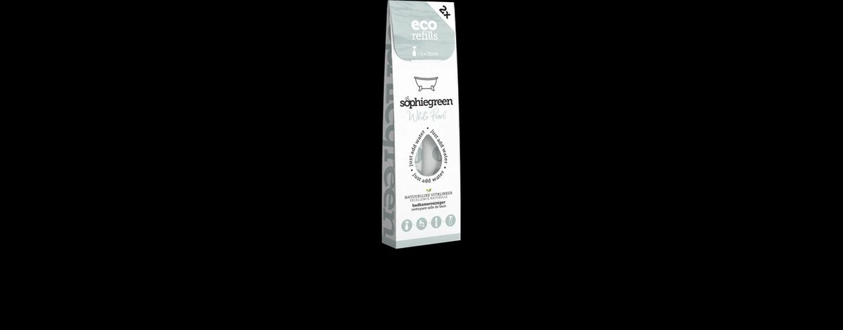 SophieGreen White Pearl Badkamerreiniger 3x2 Navullingen (=6x750 Ml) 4 SophieGreen White Pearl Badkamerreiniger 3x2 Navullingen (=6x750 Ml) - Afbeelding 2