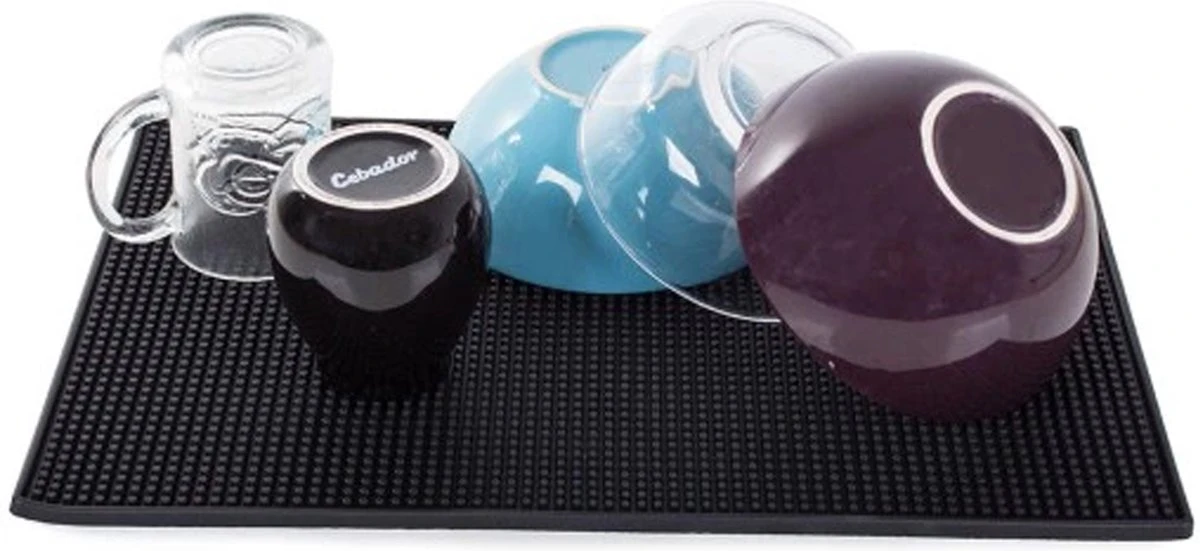 Afwas Droogmat - Afdruipmat - Barmat - Vaat Afwas Mat - Aanrechtmat - Siliconen - Anti Slip - 45 X 30 CM - Rheme 5 Afwas Droogmat - Afdruipmat - Barmat - Vaat Afwas Mat - Aanrechtmat - Siliconen - Anti Slip - 45 X 30 CM - Rheme - Afbeelding 3