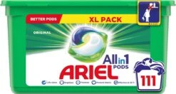 Ariel All In 1 Pods Regular Wasmiddel - Voordeelverpakking 3 X 37 Wasbeurten - Wasmiddel Pods