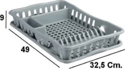 Merkloos Decopatent® Afdruiprek Voor Afwas - Afdruiprekje Met Lekbak - Kunststof Afdruipmat - Afwassen Borden & Bestek - 32.5x49x9 - Grijs 14 Merkloos Decopatent® Afdruiprek Voor Afwas - Afdruiprekje Met Lekbak - Kunststof Afdruipmat - Afwassen Borden & Bestek - 32.5x49x9 - Grijs -Schoonmaakartikelen Winkel 1200x668 2