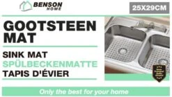 Merkloos Gootsteenmat PVC Vierkant Grijs 28 Cm 8 Merkloos Gootsteenmat PVC Vierkant Grijs 28 Cm -Schoonmaakartikelen Winkel 1200x682