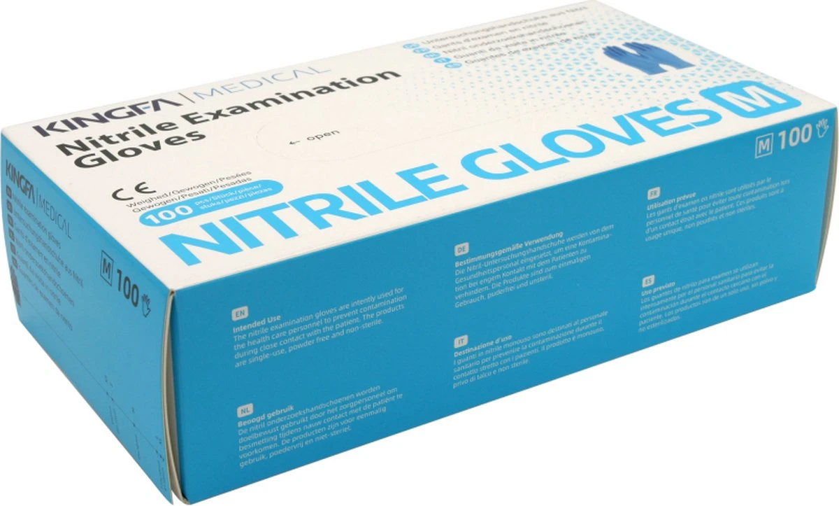 100 Medische Nitril Onderzoekshandschoenen | Kingfa KS-ST RT021 6 100 Medische Nitril Onderzoekshandschoenen | Kingfa KS-ST RT021 - Afbeelding 4