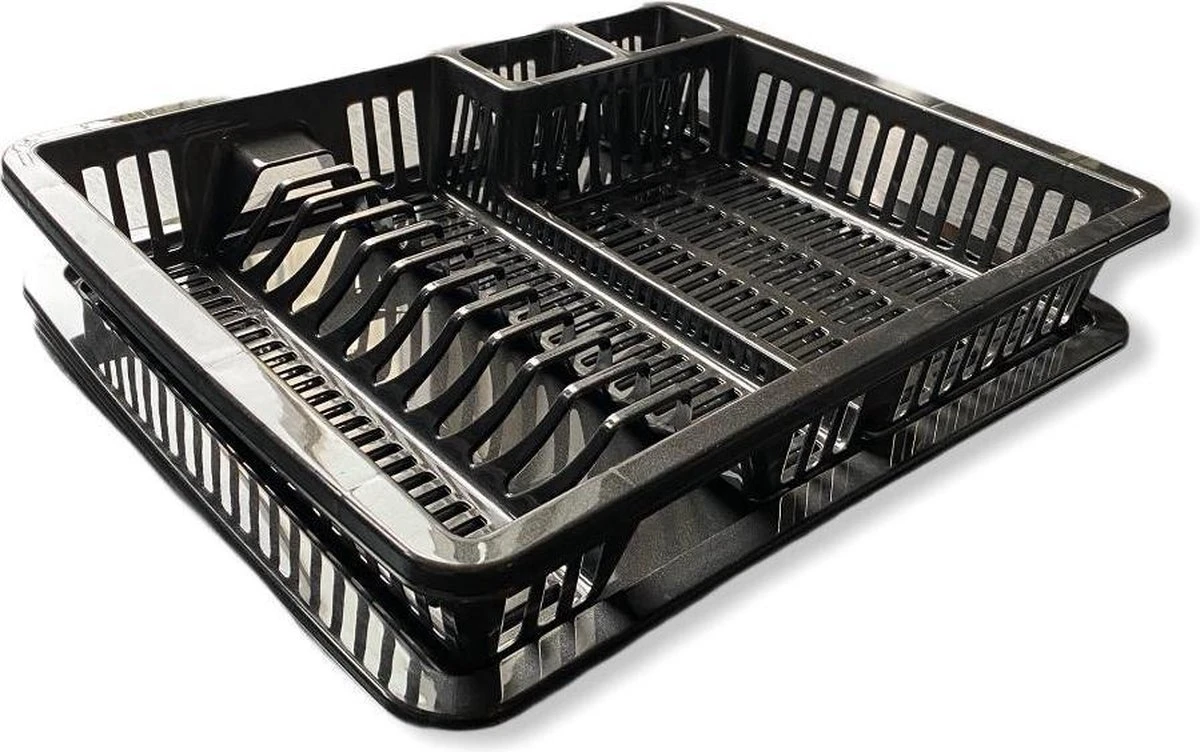 Afdruiprek Met Lekbak 2-delig + Gratis Schuurspons | Afdruiprek Voor Afwas | Afdruiprek | 3 Afdruiprek Met Lekbak 2-delig + Gratis Schuurspons | Afdruiprek Voor Afwas | Afdruiprek |