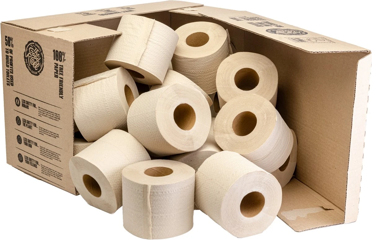THE GOOD ROLL - WC Papier - 24 Stuks - 300vel 2-laags - The Naked Panda Edition - Bamboe Toiletpapier 3 THE GOOD ROLL - WC Papier - 24 Stuks - 300vel 2-laags - The Naked Panda Edition - Bamboe Toiletpapier