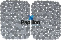 Merkloos Gootsteenmat - 40x30 Cm - Papillon Kiezels Grijs -Schoonmaakartikelen Winkel 1200x787 1