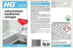 HG Natuursteen Badkamer Reiniger - 500ml - Ook Voor Marmer - Verwijdert Veilig Hardnekkig Vuil 8 HG Natuursteen Badkamer Reiniger - 500ml - Ook Voor Marmer - Verwijdert Veilig Hardnekkig Vuil -Schoonmaakartikelen Winkel 1200x787 2