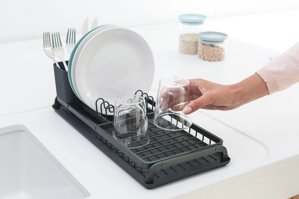 Brabantia SinkSide Afdruiprek Compact - Dark Grey 5 Brabantia SinkSide Afdruiprek Compact - Dark Grey - Afbeelding 3