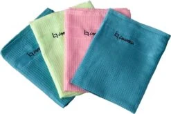 Microvezeldoekjes – 4 Stuks – Schoonmaakdoekjes – Raamdoeken – Raamdoeken Streepvrij – Microvezeldoeken – Reinigingsdoekjes – Spiegeldoeken – Autodroog Doek – Auto Schoonmaak Producten – 60 X 40cm