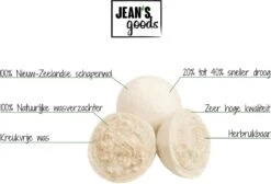 Jean's Goods Drogerballen - Droogballen - Wasdrogerballen - Wasdroger Ballen - Wasbol - Wasbollen - Wasballen - Energiebesparende Producten - Energiebesparend - Duurzaam Cadeau - RWS Wol - Zero Waste - Wasverzachter - Beige - 6 Stuks 11 Jean's Goods Drogerballen - Droogballen - Wasdrogerballen - Wasdroger Ballen - Wasbol - Wasbollen - Wasballen - Energiebesparende Producten - Energiebesparend - Duurzaam Cadeau - RWS Wol - Zero Waste - Wasverzachter - Beige - 6 Stuks -Schoonmaakartikelen Winkel 1200x818