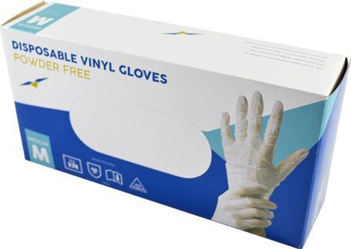 Merkloos Wegwerp Handschoenen - Vinyl Handschoenen - Poedervrij - Wit - Maat M - 100 Stuks 4 Merkloos Wegwerp Handschoenen - Vinyl Handschoenen - Poedervrij - Wit - Maat M - 100 Stuks - Afbeelding 2