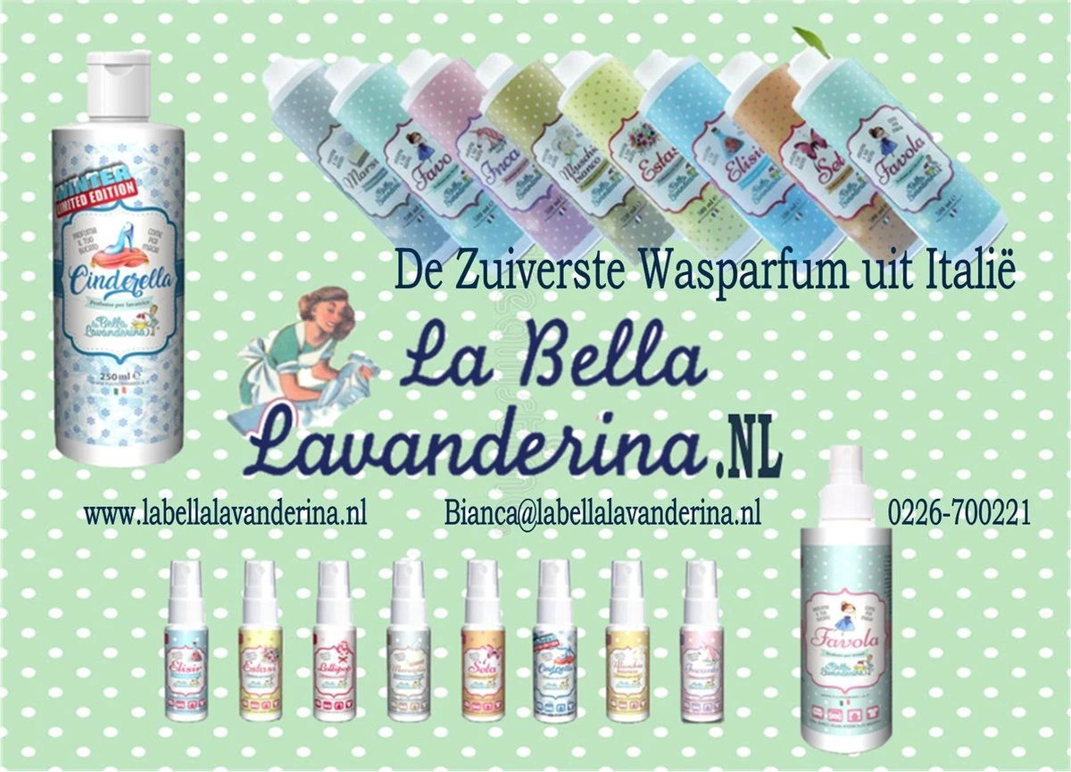 Wasparfum La Bella Lavanderina, Proefpakket 4 Wasparfum La Bella Lavanderina, Proefpakket - Afbeelding 2