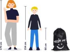 Wonair - Grote Waszak - Laundry Bag - Wash Me - 60x90cm - Zwart - Met Trekkoord 14 Wonair - Grote Waszak - Laundry Bag - Wash Me - 60x90cm - Zwart - Met Trekkoord -Schoonmaakartikelen Winkel 1200x891