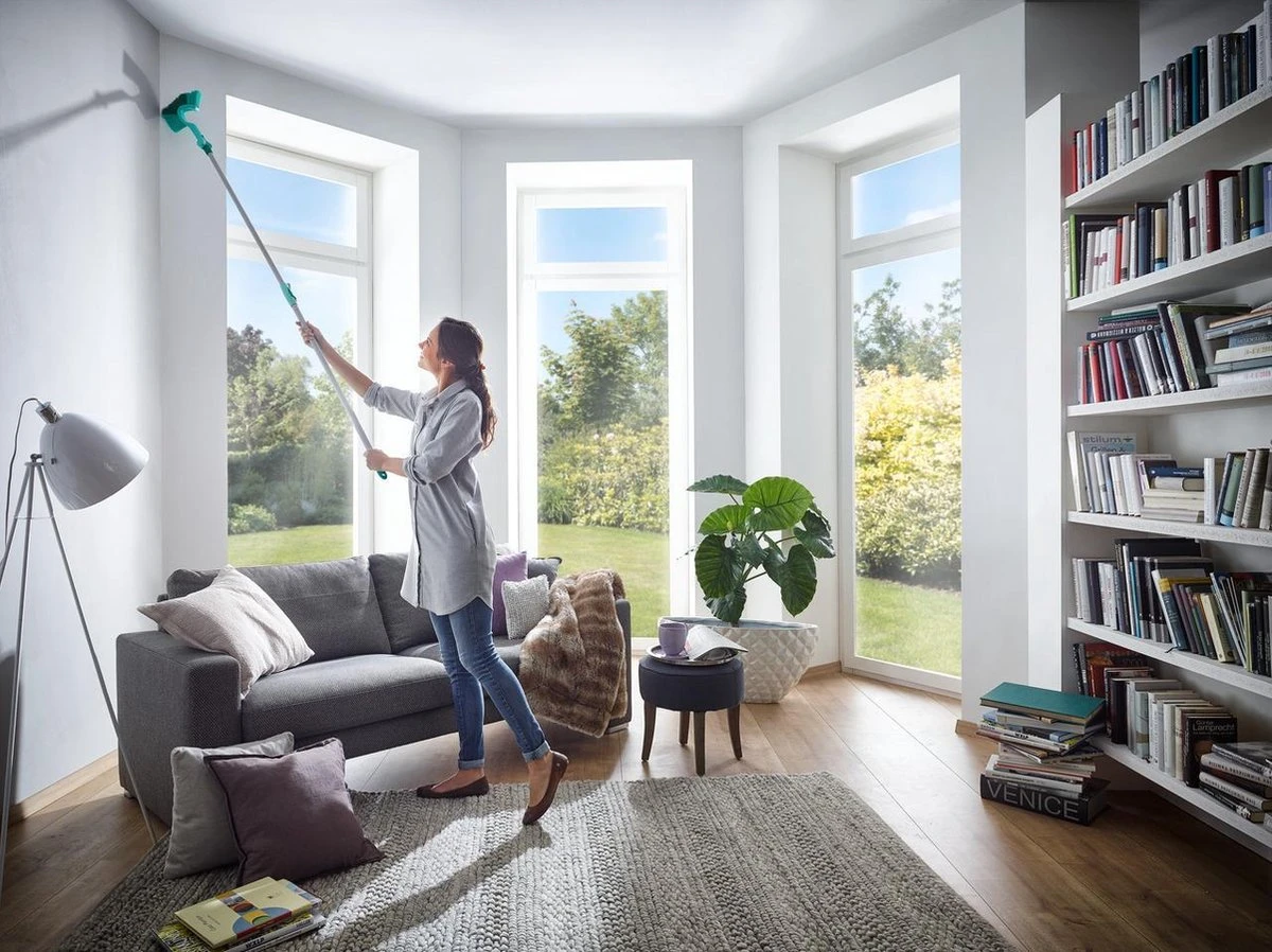 Leifheit Telescoopsteel Aluminium 145-400 Cm Click System 4 Leifheit Telescoopsteel Aluminium 145-400 Cm Click System - Afbeelding 2