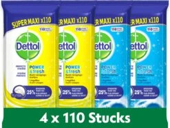 Dettol - 440 Schoonmaakdoekjes Power & Fresh - Citrus 220 Stuks - Oceaan 220 Stuks - Voordeelverpakking 12 Dettol - 440 Schoonmaakdoekjes Power & Fresh - Citrus 220 Stuks - Oceaan 220 Stuks - Voordeelverpakking -Schoonmaakartikelen Winkel 1200x902 2